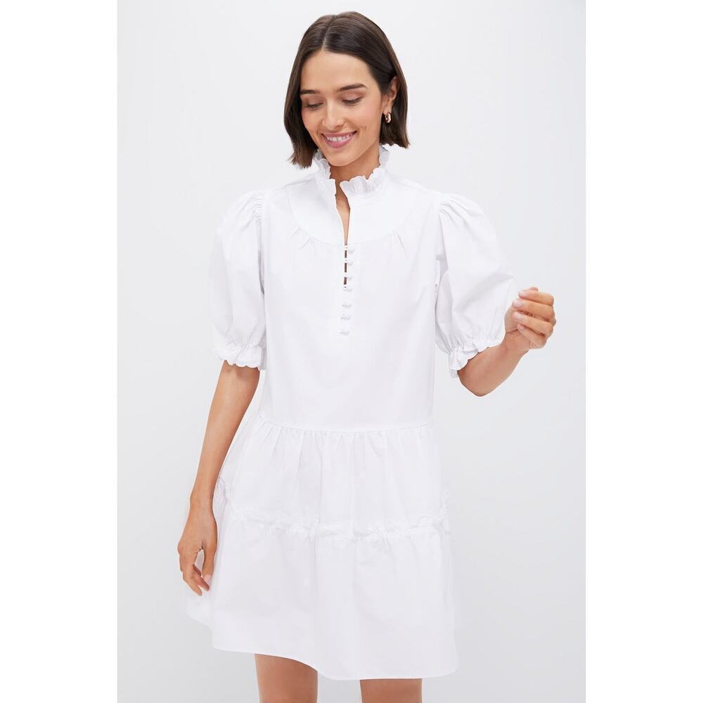 POMANDER PLACE White Selena Mini Dress Size L NWT Retail $148 Tuckernuck